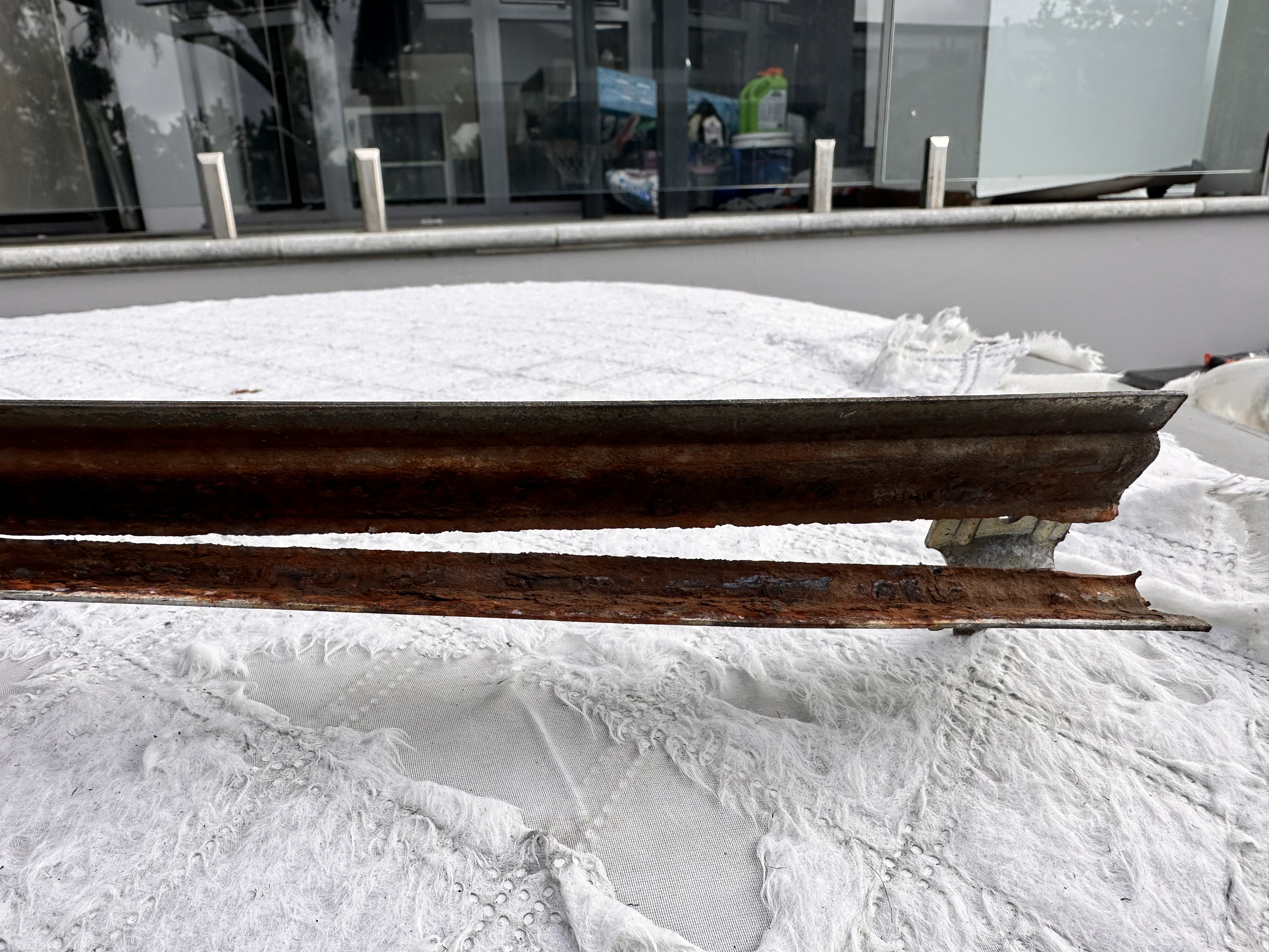 How I fixed the rusted out window lifter rail on my 380SEC